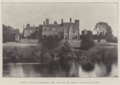 Castillo de Ripley, Yorkshire, la residencia de Sir Henry Day Ingilby, baronet de English Photographer
