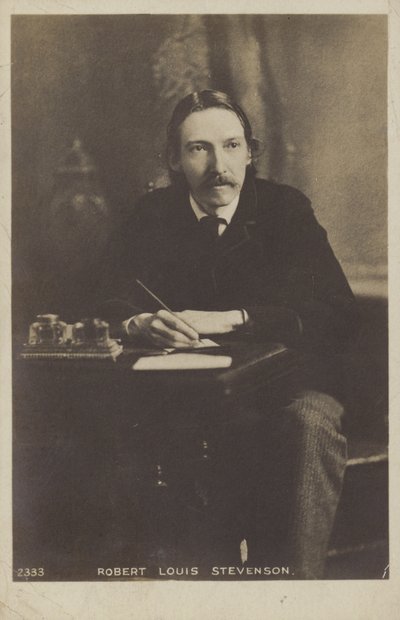 Robert Louis Stevenson (1850-1894), novelista, poeta y escritor de viajes escocés de English Photographer