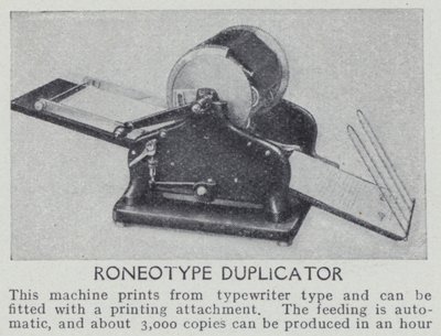 Duplicador Roneotype de English Photographer