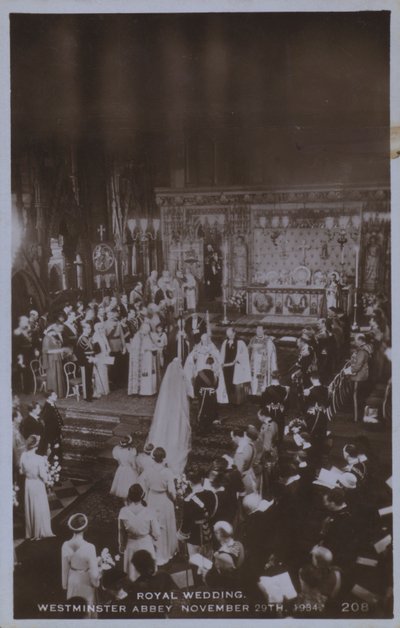 Boda real, Abadía de Westminster 29 de noviembre de 1934 (foto en b/n) de English Photographer
