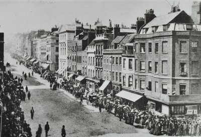 Saint Jamess Street, Westminster LB: mirando al norte desde Pall Mall, 1889 de English Photographer