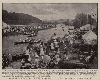 Regata de Saltford, cerca de Clifton, el Henley del Oeste de English Photographer