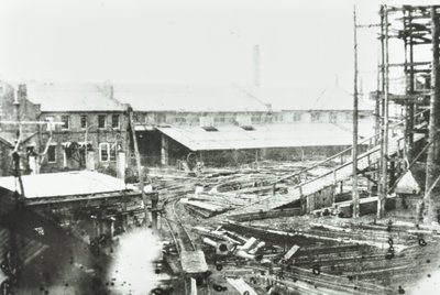 Astillero Samudas, Londres, 1863 de English Photographer