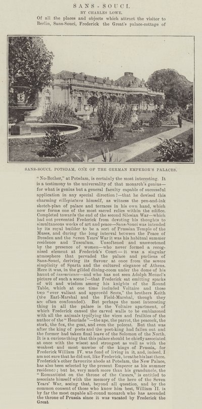 Sans-Souci, Potsdam, Uno de los Palacios del Emperador Alemán de English Photographer