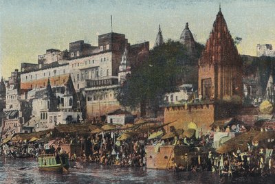 Escena en el Ganges, Benarés de English Photographer