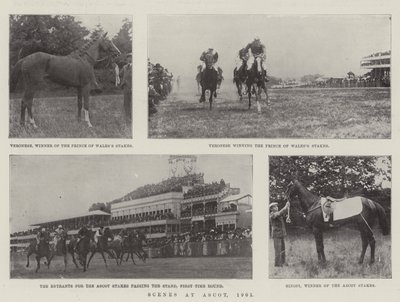 Escenas en Ascot, 1901 de English Photographer