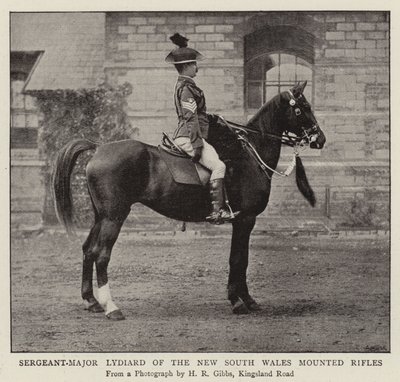 Sargento Mayor Lydiard de los Rifles Montados de Nueva Gales del Sur de English Photographer