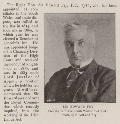 Sir Edward Fry de English Photographer