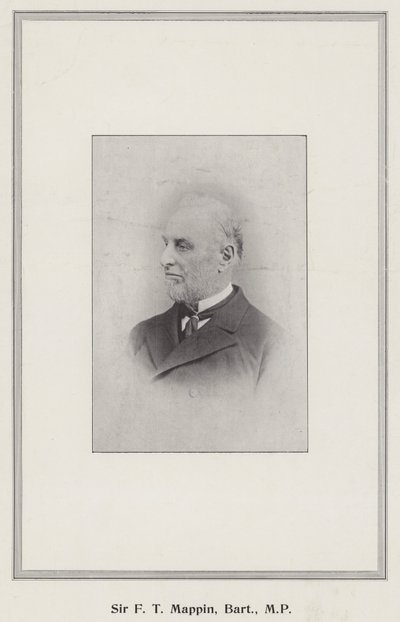 Sir F T Mappin, Baronet, MP de English Photographer