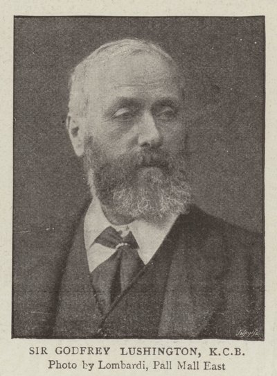 Sir Godfrey Lushington, KCB de English Photographer