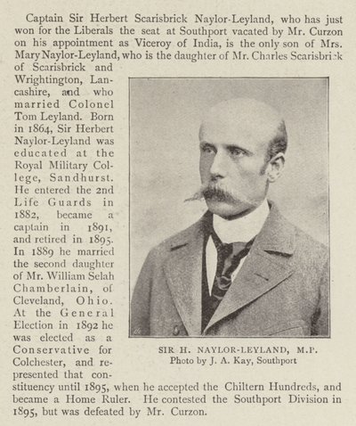 Sir H Naylor Leyland, MP de English Photographer