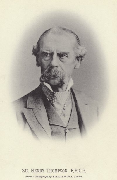 Sir Henry Thompson, FRCS (foto b/n) de English Photographer