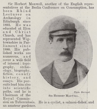 Sir Herbert Maxwell de English Photographer