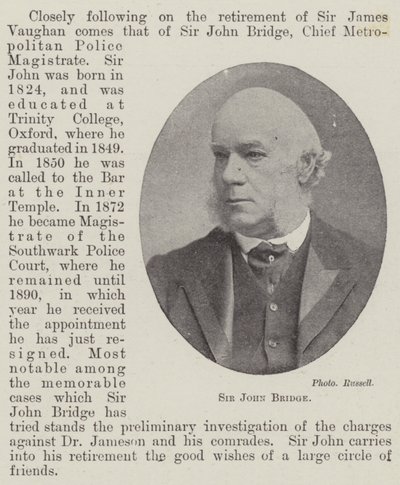 Sir John Bridge de English Photographer