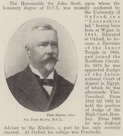 Sir John Scott, DCL de English Photographer
