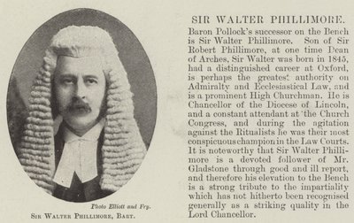 Sir Walter Phillimore, Baronet de English Photographer