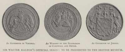 Los sellos oficiales de Sir Walter Ralegh, que serán presentados al Museo Británico de English Photographer