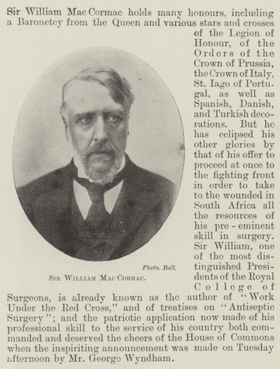 Sir William MacCormac de English Photographer