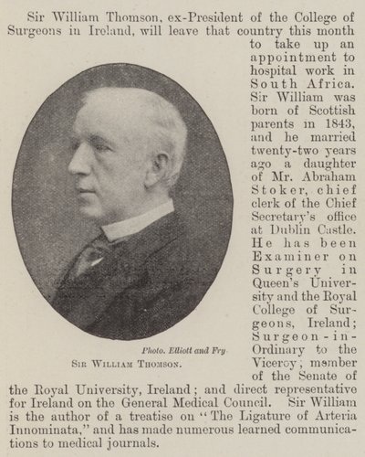 Sir William Thomson de English Photographer