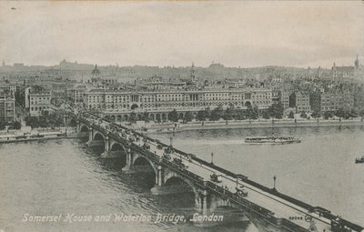 Somerset House y Waterloo Bridge, Londres de English Photographer