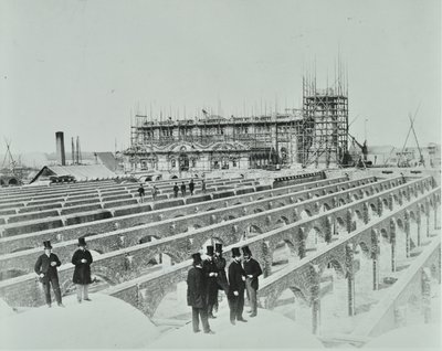 Southern Outfall Sewer, Crossness: operaciones de construcción, 1865 de English Photographer