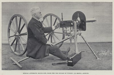 Ametralladora Automática Especial Maxim, hecha para el Sultán de Turquía, 770 Disparos por Minuto de English Photographer