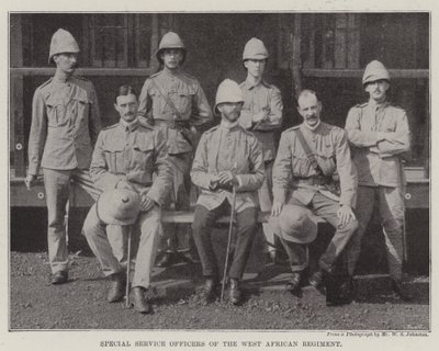 Oficiales de servicio especial del Regimiento de África Occidental de English Photographer