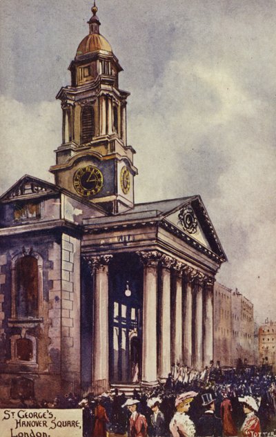 St Georges, Hanover Square, Londres de English Photographer