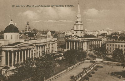 Iglesia de St Martins y Galería Nacional de Arte, Londres de English Photographer
