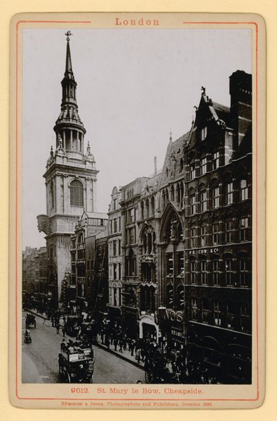St Mary le Bow, Cheapside, Londres de English Photographer