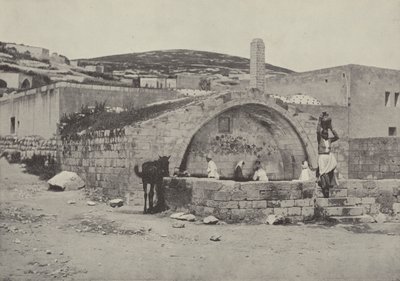 Pozo de Santa María, o la Fuente de la Virgen, Nazaret, un lugar frecuentado por María, la Madre de Nuestro Señor de English Photographer