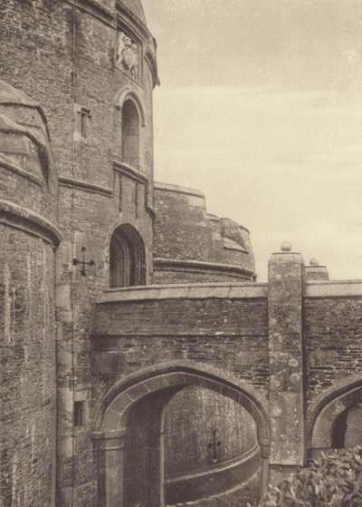 Castillo de St Mawes, la Puerta (foto en blanco y negro) de English Photographer