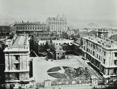 St Thomas Hospital: vista elevada del exterior, 1862 de English Photographer