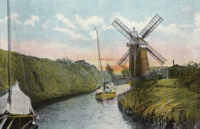 Staithe y Molino, Horsey Dyke de English Photographer