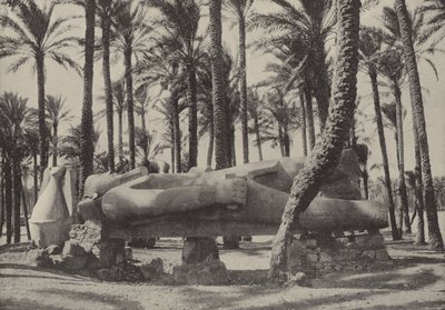 Estatua de Ramsés II, yaciendo en la ciudad que Jeremías dijo que estaría deshabitada de English Photographer