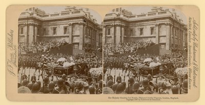 Impresión estereográfica del Jubileo de Diamante de la Reina Victoria de English Photographer