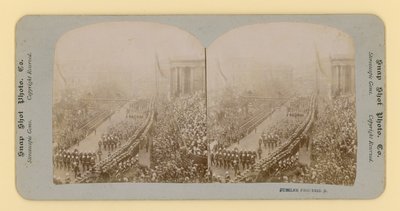 Impresión estereoscópica del Jubileo de Diamante de la Reina Victoria, 28 de junio de 1897 de English Photographer