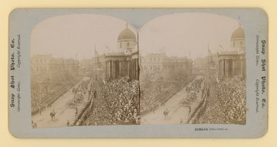 Impresión estereoscópica del Jubileo de Diamante de la Reina Victoria, 28 de junio de 1897 de English Photographer
