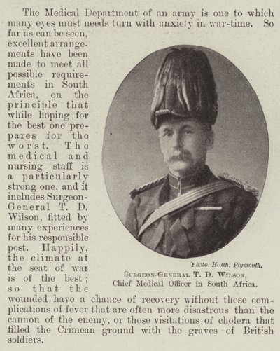 Cirujano General T D Wilson, Jefe Médico en Sudáfrica de English Photographer
