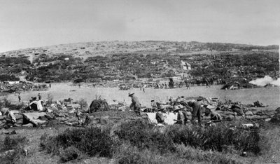 Bahía de Suvla, Gallipoli en Chocolate Hill, c.1915 de English Photographer