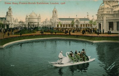 Barco Cisne, Exposición Franco-Británica, Londres, 1908 de English Photographer