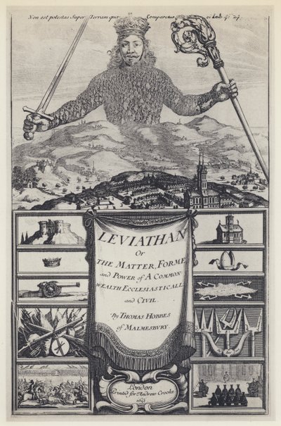 T Hobbes, Leviatán, A Crooke 1651 de English Photographer