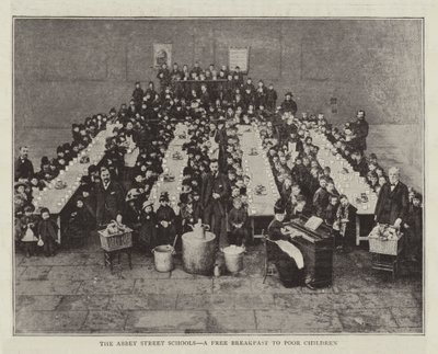 Las escuelas de Abbey Street, un desayuno gratuito para niños pobres de English Photographer