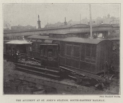 El Accidente en la Estación de St Johns, Ferrocarril del Sureste de English Photographer