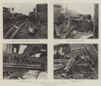 El accidente de un expreso escocés de English Photographer