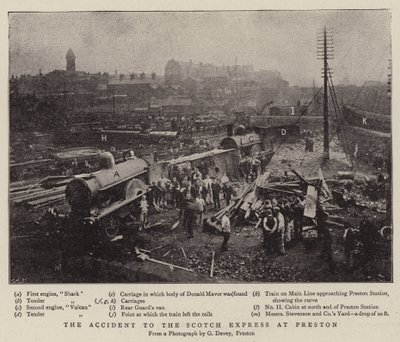 El accidente del expreso escocés en Preston de English Photographer