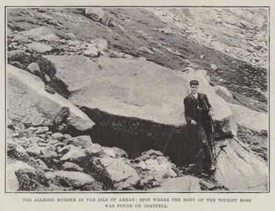 El Presunto Asesinato en la Isla de Arran, Lugar donde se encontró el Cuerpo del Turista Rose en Goatfell de English Photographer