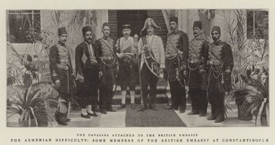 La Dificultad Armenia, algunos Miembros de la Embajada Británica en Constantinopla de English Photographer