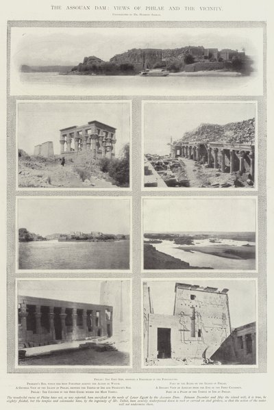 La presa de Asuán, vistas de Philae y sus alrededores de English Photographer
