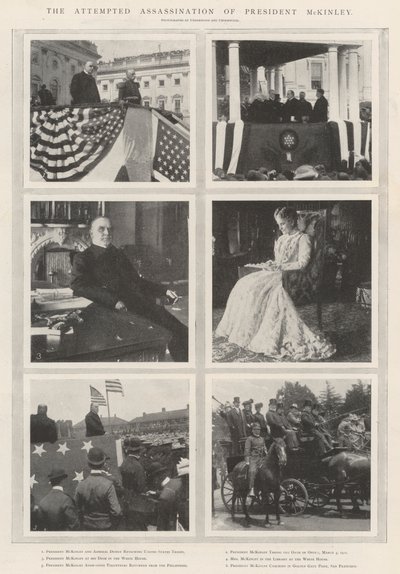 El Intento de Asesinato del Presidente McKinley de English Photographer